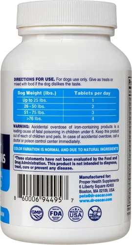 Miniatura 3 de Vitaminas prenatales para perros. Las únicas vitaminas prenatales y posnatales 2 en 1 para perros con ácido fólico, Omega 3, probióticos, colina e