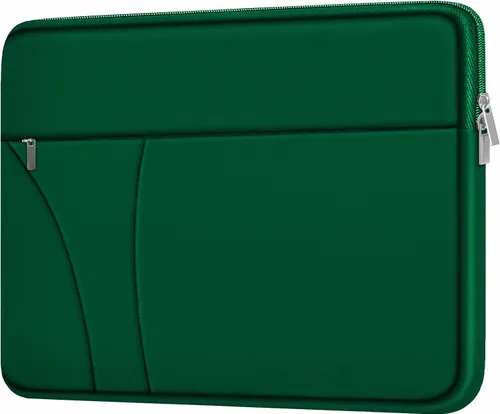 Miniatura 8 de Funda para laptop de 14 pulgadas, estuche delgado para portátil de viaje con bolsillo con cremallera, estuche de transporte protector y a prueba