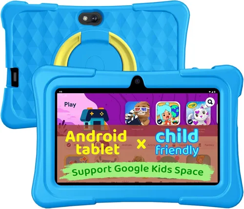 Miniatura 10 de aiprotablet Tableta para niños, tableta Android 15 de 7 pulgadas para niños, 8 GB+32 GB 1 TB expandir, tabletas de cuatro núcleos para niños Rosa