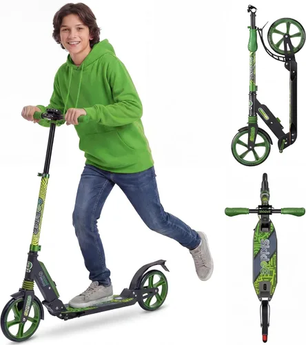 Miniatura 7 de SKIDEE Patinete para Adultos y Adolescentes, Altura Ajustable, Plegable, Ruedas Grandes, Ligero, Duradero, Suspensión Anti-Golpes, Hasta 220 Libras