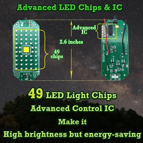 Miniatura 3 de Luces LED estroboscópicas inalámbricas, 1 unidad, advertencia de emergencia RGB, recargable por USB, 7 colores, 30 modos de flash, batería de 1000