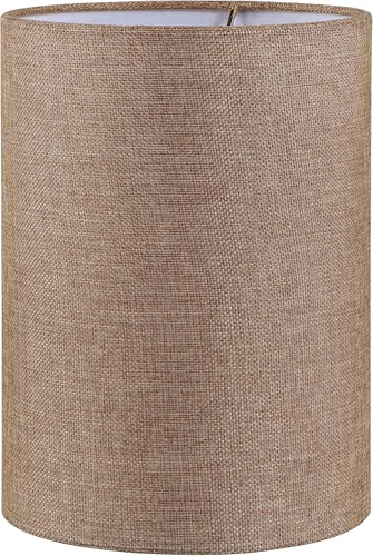 Aspen Creative 31621 - Pantalla de lámpara de construcción de araña con forma de tambor de transición, color marrón, (8 x 8 x 11 pulgadas)