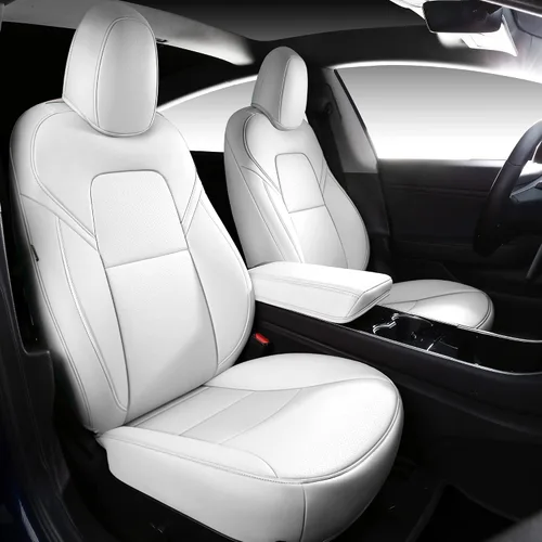 Miniatura 21 de Funda INCH EMPIRE para asiento de coche, ajuste personalizado para Tesla Model 3, protector de cojín de asiento de cuero sintético para 2017 2018