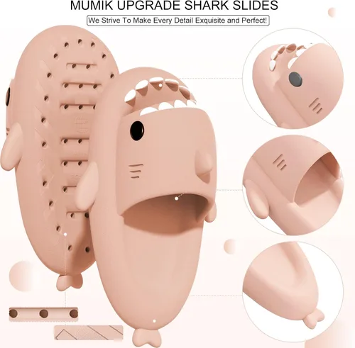 Miniatura 2 de Sandalias de tiburón para niños, bonitas pantuflas mejoradas, sandalias de tiburón en la nube, antideslizantes, suela gruesa, cómodas, bonitas