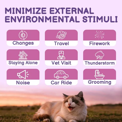 Miniatura 6 de Spray calmante de feromonas para gatos, espray calmante para gatos, reduce arañazos, peleas, orinar, marcar, aliviar la ansiedad y el estrés