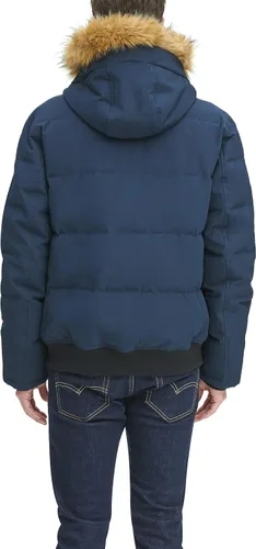 Miniatura 3 de Tommy Hilfiger Chaqueta Bomber de Esnórquel Acolchada de Tela Ártica para Hombre (Estándar y Tallas Grandes)