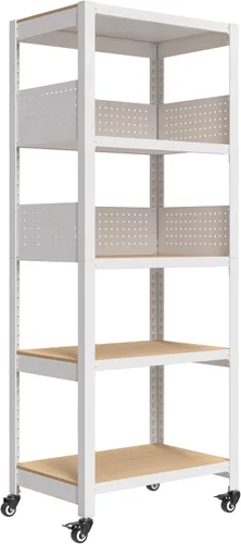 Miniatura 27 de HOMEDANT - Estantería de garaje de 5 niveles de 47.7" de ancho profundo, estante de almacenamiento ajustable de metal resistente, estantes de pie