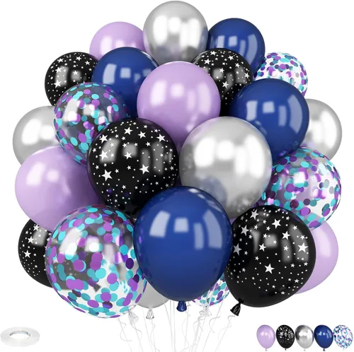 Miniatura 6 de Globos de baloncesto, 30 globos de látex impresos de 12 pulgadas, naranja, negro, plateado metálico y baloncesto para fiestas temáticas deportivas