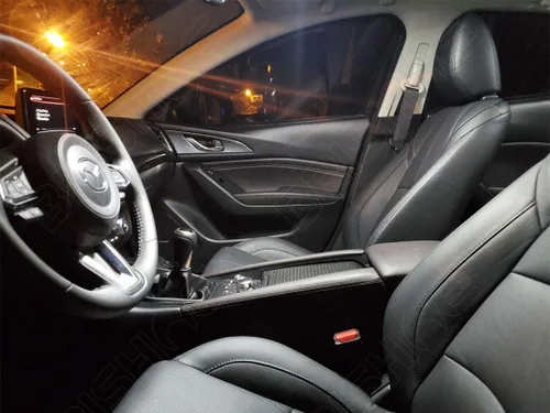 Miniatura 5 de Kit de luces LED interiores blancas para Mazda 3 Hatchback 2014 2015 2016 2017 2018 Paquete de bombillas LED interiores súper brillantes de 6000K +
