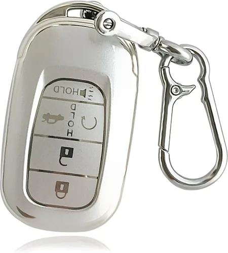 Miniatura 8 de Funda para llavero de coche para Honda 2022 2023 2024 2025 Civic CR-V XR-V con pulsera brillante con cuentas de silicona y llavero de diamante