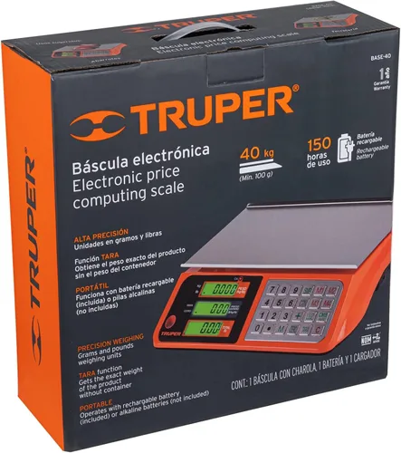 Miniatura 6 de Balanza electrónica de 88.2 lbs de capacidad multifunción