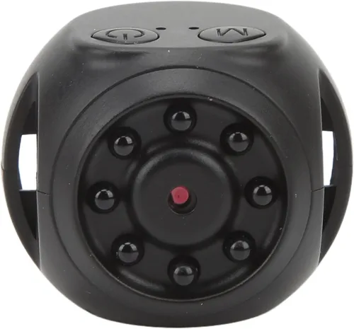 Pomya Mini cámara 1080P con noche IR, reloj en tiempo real Hotspot, mini cámara de video USB para interior, exterior, tienda, oficina