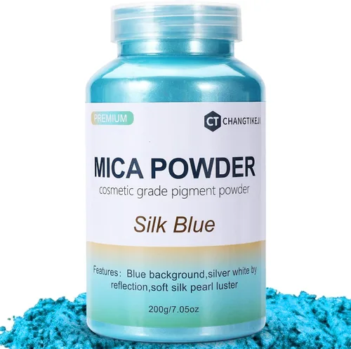 Miniatura 16 de CHANGTIKEJI Polvo de Mica ，100 Colores - 10g/Botella de Pigmento Natural para Resina Epóxica，Brillo de Labios，Sombra de Ojos,Ambientadores