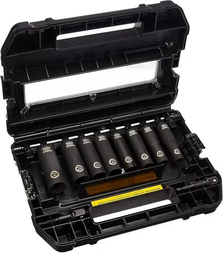 Miniatura 5 de DEWALT - Juego de dados de impacto, 1/2 unidad, 10 piezas, adaptador de vaso de impacto de 1/4" a 1/2" (DW22812)