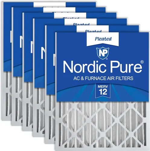 Miniatura 45 de Nordic Pure 12 x 24 x 4 (tamaño real: 11 1/2 x 23 3/8 x 3 5/8) de carbono puro plisado para reducción de olores Merv 8, filtro para horno, 1 paquete