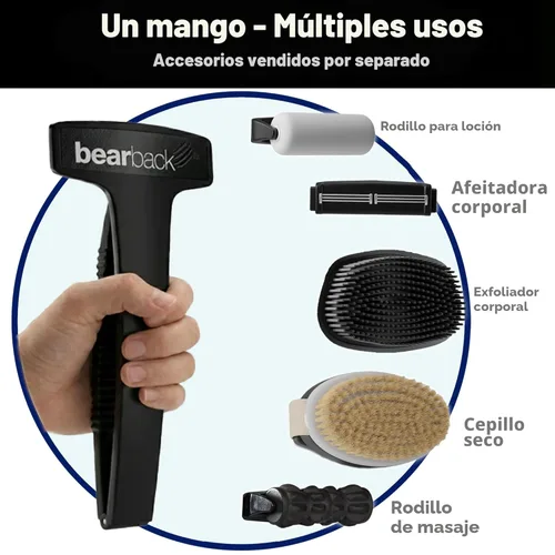 Miniatura 7 de Bearback Rascador de espalda para hombres y mujeres, mango plegable de largo alcance, cerdas seguras para la piel, extensible, portátil, fácil