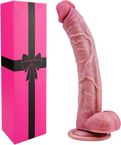Consoladro de 9 pulgadas de silicona líquida suave y realista con bolas para mujeres, consolador anal largo y delgado de 8 pulgadas con sensación