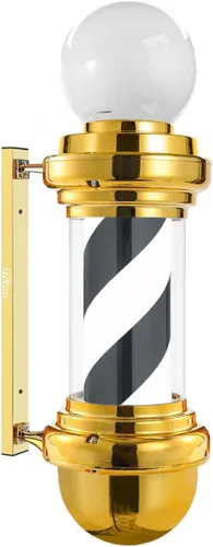 Miniatura 9 de Mini luz de poste de barbero de plata de 20 pulgadas