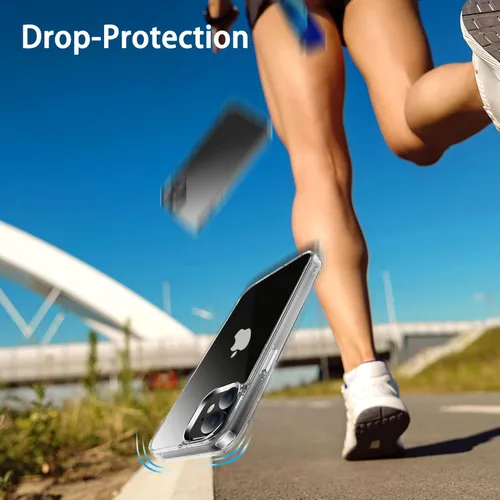 Miniatura 7 de JJGoo Compatible con iPhone 11 Funda transparente, transparente a prueba de golpes, delgada, antiarañazos, carcasa protectora de policarbonato duro