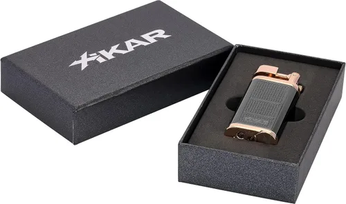 Miniatura 7 de XIKAR® Encendedor de llama suave Pipeline negro y rosa