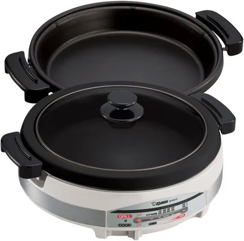Miniatura 2 de Zojirushi EP-RAC50 Gourmet d'Expert - Sartén eléctrica de 1350 vatios y arroz de grano medio Nishiki, 80 onzas