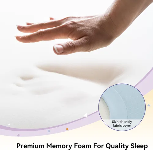 Miniatura 6 de Almohada cervical para el alivio del dolor - Almohada refrescante para dormir de lado, almohada ergonómica de espuma viscoelástica para el soporte