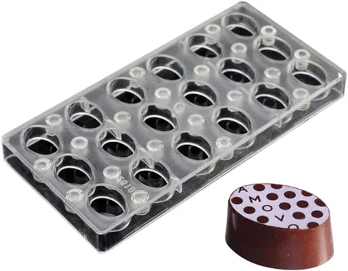 Miniatura 9 de Molde de transferencia de chocolate, molde de policarbonato para chocolate, hecho a mano, para chocolate, magnético, para chocolate, flor (19350)