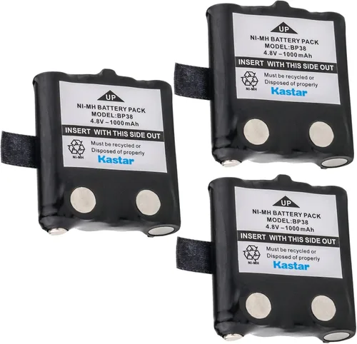 Miniatura 5 de Kastar Paquete de 1 batería de radio bidireccional Ni-MH 4.8V 1000mAh para Uniden BP38, BP-38, BP39, BP-39, BP40, BP-40, Uniden BT537, BT1013