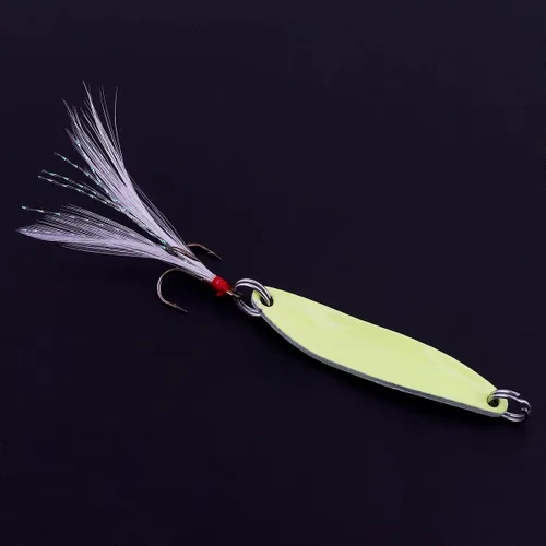 Miniatura 5 de Metal Jigs & Glow Jigging Spoons - Cebos duros luminosos para señuelos giratorios