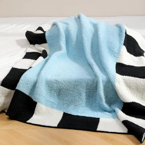 Miniatura 17 de Manta de Zebra 50x70 Beige Mantas de Forro Polar Suaves y Esponjosas para Sofá, Cama o Sillón, Manta Gruesa y Cálida para Mujeres, para Todas