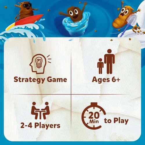 Miniatura 7 de Skillmatics Juego de cartas - Poop Wars, juego de estrategia de ritmo rápido, diversión navideña, juego de fiesta, regalos para niños y niñas de 6