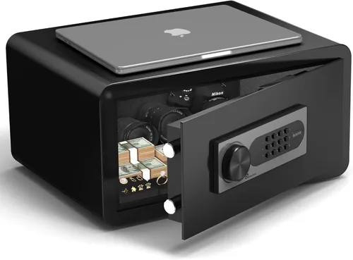Miniatura 13 de Caja de seguridad DAYI, cajas de seguridad para el hogar de 3.0 pies cúbicos con bolsa impermeable ignífuga, caja de seguridad para dinero