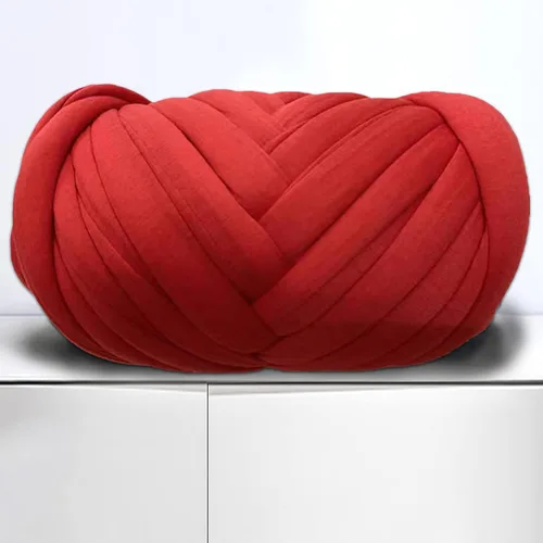 Miniatura 14 de Hilo para Tejer con el Brazo para Manta de Tiro de Nudo Trenzado Grueso DIY, Tubo Suave Extra de Algodón Lavable Hilo Gigante Voluminoso para Tejido