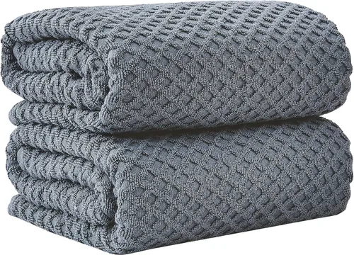 Miniatura 85 de Great Bay Home - Toallas de mano 100% algodón blanco, 6 toallas de baño suaves para manos, altamente absorbentes y de secado rápido, colección