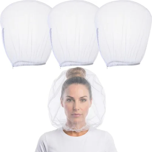 Miniatura 9 de Oversized Makeup Protector Hood, Guards Hair & Makeup While Dressing, Nylon Chiffon, Reusable, Zip Closure, Machine Washable