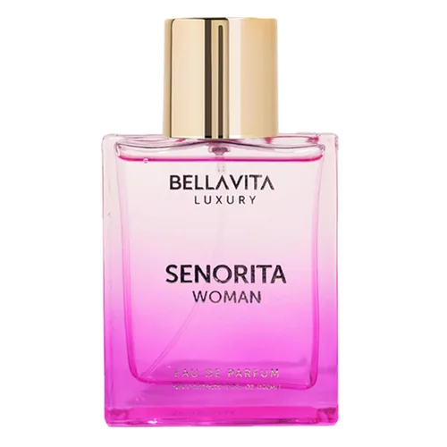 Bella Vita Luxury SENORITA Perfume para Mujeres (3.4 fl.oz) | Fragancia Floral y Afrutada con Granada, Menta y Almizcle | Notas de Yuzu y Loto |