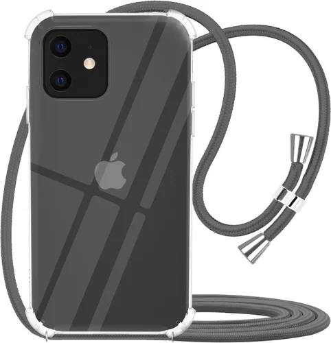 Miniatura 22 de Funda cruzada para iPhone SE 2/3, correa de cordón ajustable transparente para el cuello para mujer para iPhone 7/8, funda de teléfono TPU suave a