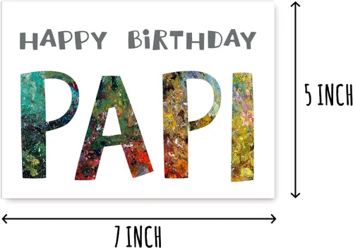 Miniatura 2 de EruditeGifts Feliz cumpleaños Papi - Tarjeta de cumpleaños Papi - Tarjeta Papi - Tarjeta para Papi Modern - Tarjeta de cumpleaños Papi - Tarjeta