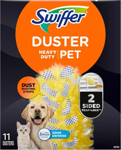 Miniatura 18 de Swiffer Recambios para plumeros resistentes para mascotas, plumeros multisuperficie 360 con protección contra olores Febreze, 11