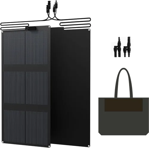 FlexSolar Panel solar tipo N de 120 W (paquete de 2 unidades de 60 W), 25% de alta eficiencia, IP67 impermeable, celda de corte medio, cargador