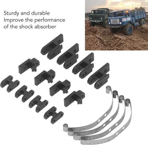 Miniatura 3 de Suspensión de ballesta a control remoto, resistente absorción de impactos para automóviles de carretera a escala 1/16, compatible con -13.1 ft