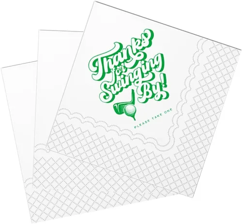 Miniatura 9 de SharkBliss Servilletas de cóctel de golf, con agujero en un primer cumpleaños, servilletas de papel desechables para bebidas de cóctel para bebés