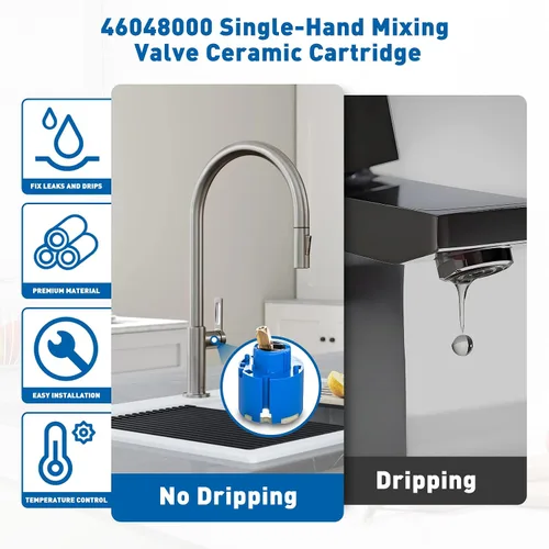 Miniatura 4 de Reemplazo para Grohe 46048000 Single Handle - Válvula mezcladora de cerámica (1.811 in)
