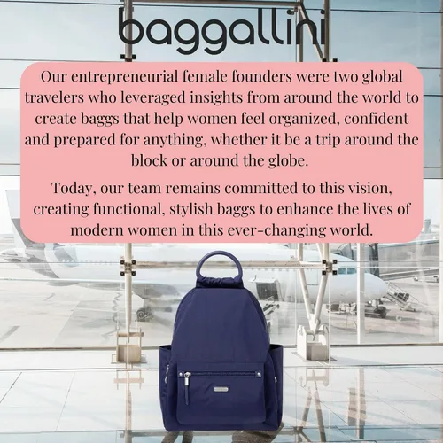 Miniatura 41 de Baggallini Mochila todo el día para mujer con pulsera de teléfono RFID, Negro, talla única