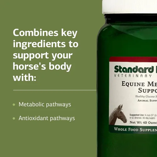 Miniatura 4 de Procedimiento estándar de apoyo metabólico equino - Suplemento equino para un apoyo saludable al metabolismo - Suplemento integral para caballos