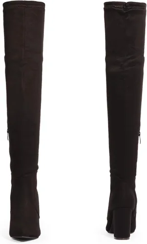 Miniatura 3 de DREAM PAIRS - Botas altas hasta el muslo de moda para mujer, botas largas y sexis de piel sintética con tacón ancho medio