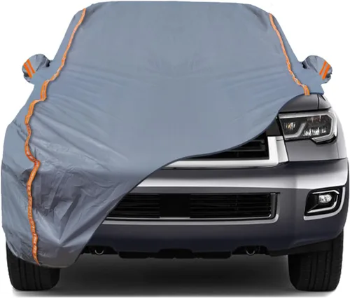 Miniatura 21 de TUCAREST - Funda de auto completa de 6 capas de alta calidad, diseño de cremallera de carcasa dura, impermeable, resistente a la intemperie