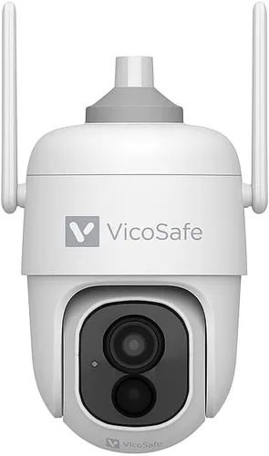Miniatura 3 de VicoHome - Cámara de seguridad inalámbrica para exteriores con panel solar, cámara WiFi alimentada por batería 2K, vigilancia PTZ de 360°, visión