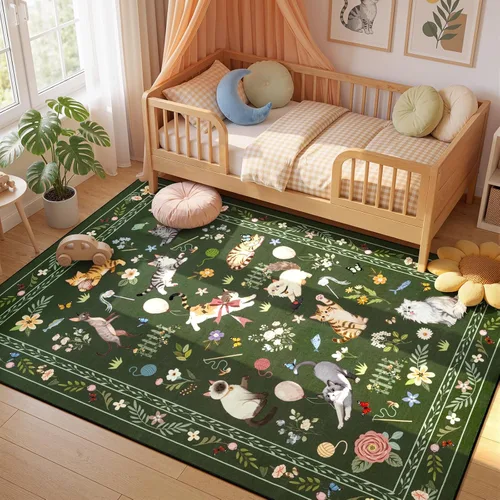 Miniatura 15 de Unirea Alfombra pequeña lavable beige de 2 x 3 para puerta de entrada interior, antideslizante, alfombra de entrada de animales suave para cocina