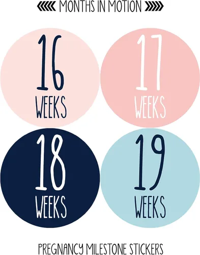 Miniatura 3 de Calcomanías semanales de crecimiento del embarazo, de semana a semana, embarazada esperando fotos, recuerdo de maternidad, panza de bebé